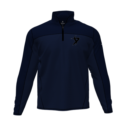 [CUS-DFW-QTRZ-PER-LSL-NVY-AS-LOGO1] Quarter Zip Pullover (Adult S, Navy, Logo 1)
