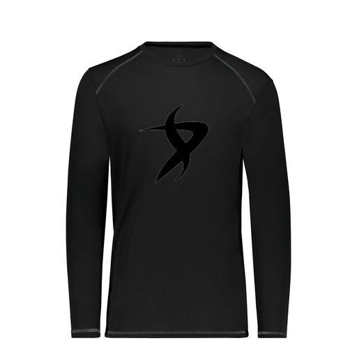 [6845.080.S-LOGO1] Men's SoftTouch Long Sleeve (Adult S, Black, Logo 1)