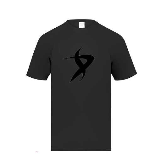 [2791.080.S-LOGO1] Youth Smooth Sport T-Shirt (Youth S, Black, Logo 1)