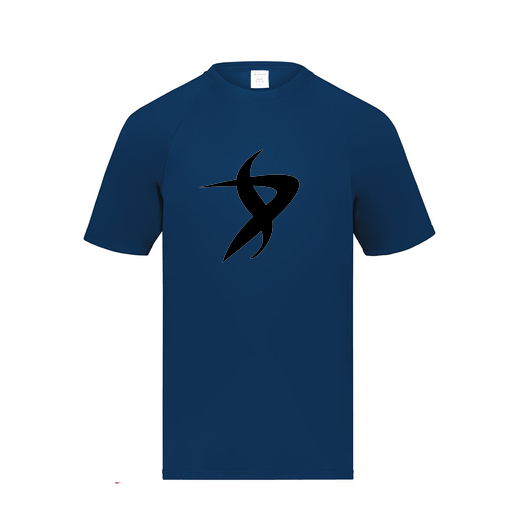 [2791.065.S-LOGO1] Youth Smooth Sport T-Shirt (Youth S, Navy, Logo 1)