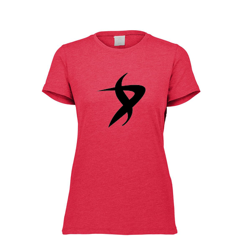 [FTSCUBRD-FAXS-LOGO1] Decker Women's Tri-Blend T-Shirt - Short Sleeve (Female Adult XS, Red, Logo 1)