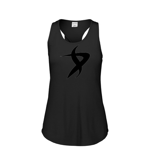 [3078.K94.S-LOGO1] Ladies Tri Blend Tank Top (Female Adult S, Black, Logo 1)