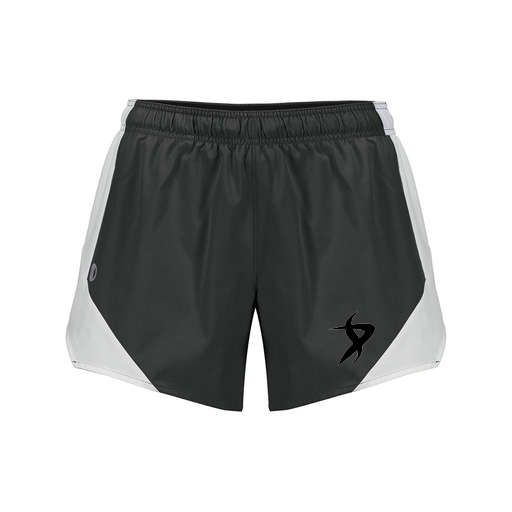 [229489.420.S-LOGO1] Girls Olympus Shorts (Female Youth S, Black, Logo 1)