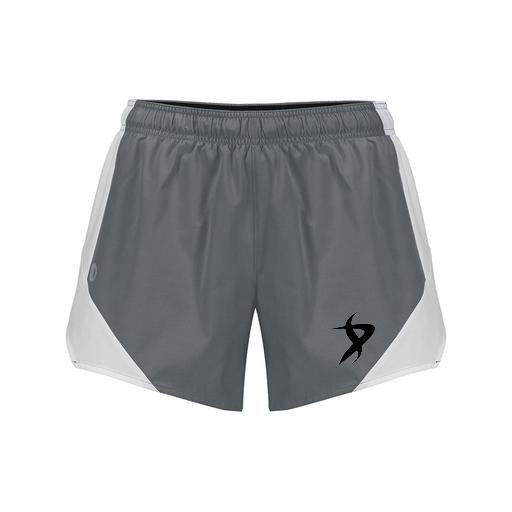 [229489.R04.S-LOGO1] Girls Olympus Shorts (Female Youth S, Gray, Logo 1)