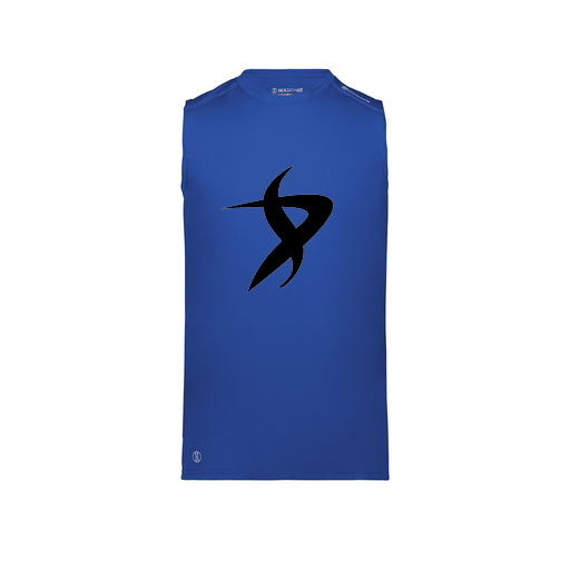 [222593.060.S-LOGO1] Men's CoolDry TankTop (Adult S, Royal, Logo 1)