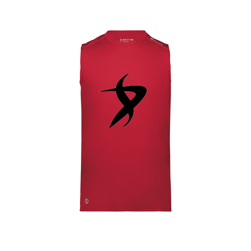 [222593.083.S-LOGO1] Men's CoolDry TankTop (Adult S, Red, Logo 1)