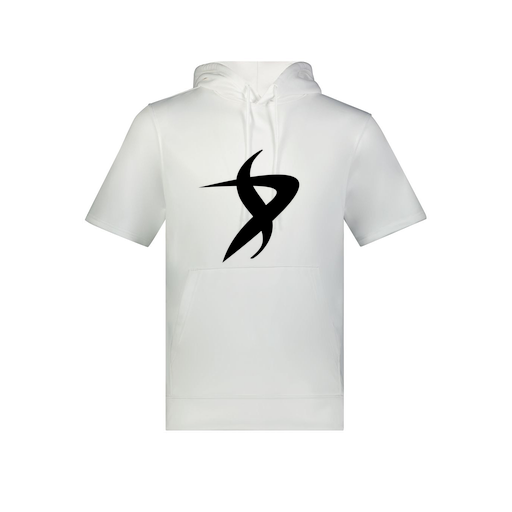 [6871.005.S-LOGO1] Men's Dri Fit Short Sleeve Hoodie (Adult S, White, Logo 1)