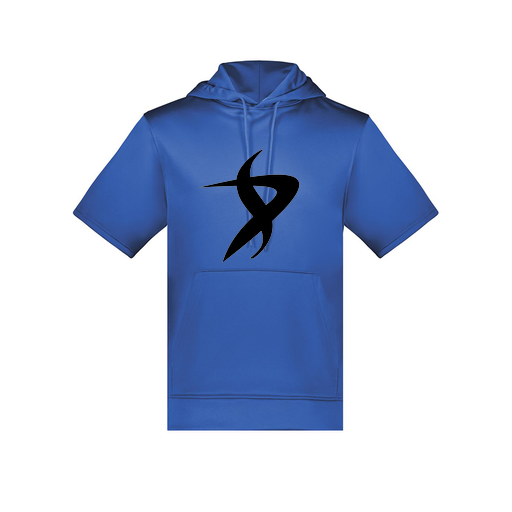 [6871.060.S-LOGO1] Men's Dri Fit Short Sleeve Hoodie (Adult S, Royal, Logo 1)