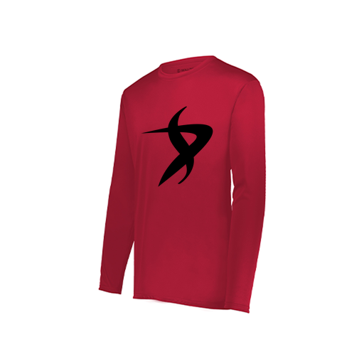 [222822.083.XS-LOGO1] Men's LS Smooth Sport Shirt (Adult XS, Red, Logo 1)
