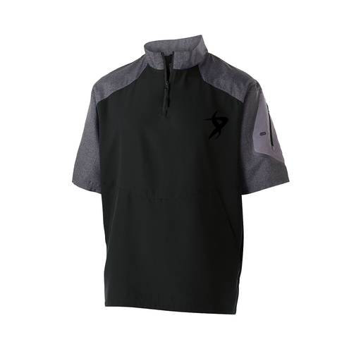 [229545.H05.XS-LOGO1] Men's Raider SS Pullover (Adult XS, Black, Logo 1)