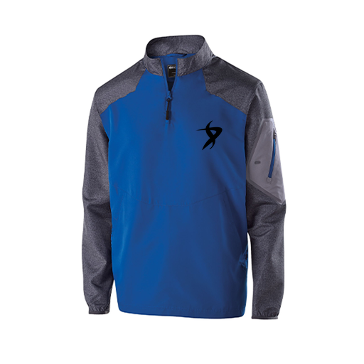 [229155.H02.XS-LOGO1] Men's Raider LS Pullover (Adult XS, Royal, Logo 1)