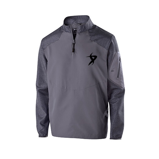 [229155.H60.XS-LOGO1] Men's Raider LS Pullover (Adult XS, Gray, Logo 1)