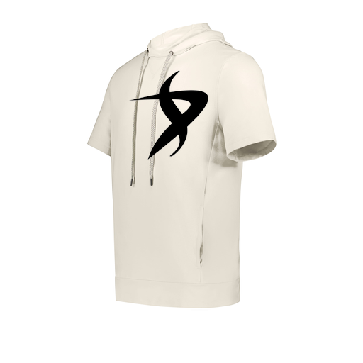 [222505.907.S-LOGO1] Men's Venturs Soft Knit Short Sleeve Hoodie (Adult S, White, Logo 1)