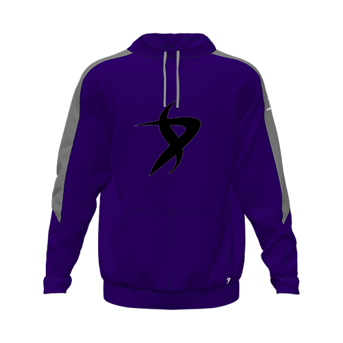 [CUS-DFW-HOOD-FLC-LSL-PUR-YXS-LOGO1] Hoodie (Youth XS, Purple, Logo 1)
