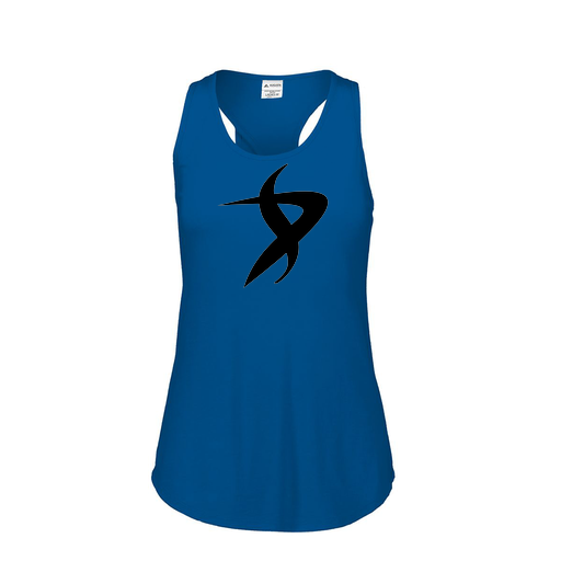 [3078.U55.S-LOGO1] Ladies Tri Blend Tank Top (Female Adult S, Royal, Logo 1)