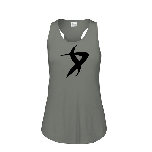 [FT0TUBGY-FAS-LOGO1] Ladies Tri Blend Tank Top (Female Adult S, Gray, Logo 1)
