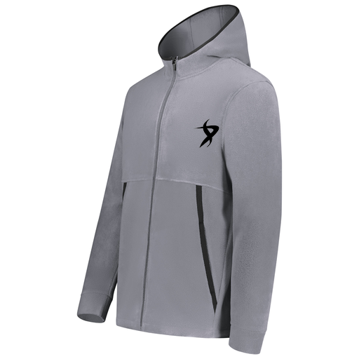 [6859.059.XS-LOGO1] Youth Chill Full Zip Fleece (Youth XS, Gray, Logo 1)